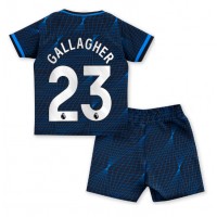Chelsea Conor Gallagher #23 Vonkajší Detský futbalový dres 2023-24 Krátky Rukáv (+ trenírky)